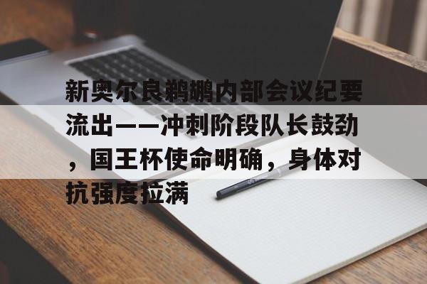 开云-新奥尔良鹈鹕内部会议纪要流出——冲刺阶段队长鼓劲,国王杯使命明确,身体对抗强度拉满的简单介绍